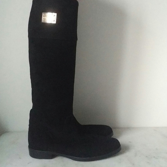DOLCE + GABBANA - luxe silky soft black suede logo - Picture 4 of 12
